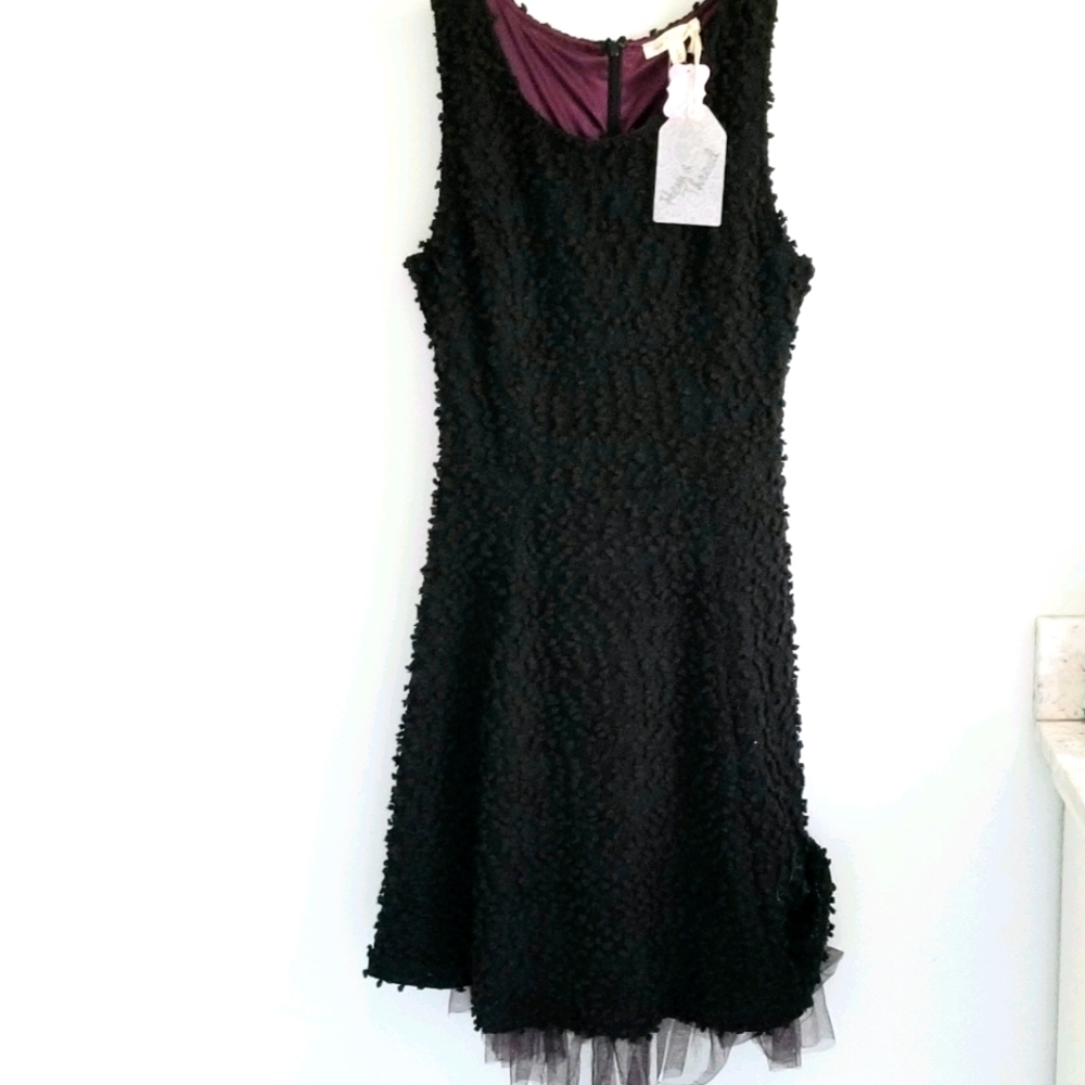 Anthropologie Hem & Thread NWT black dress
